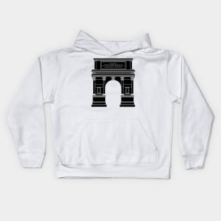 Arch of Titus (black and silver) Kids Hoodie